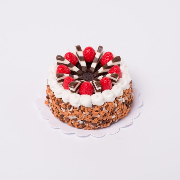 Puppenhaus Torte Erdbeer Schoko