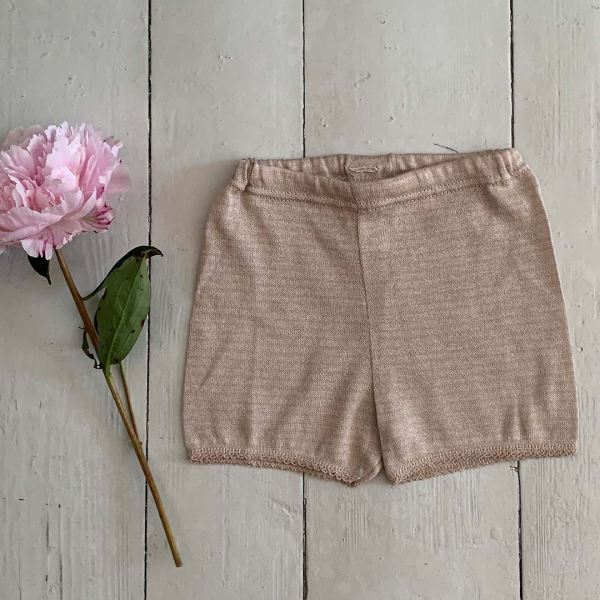Kurze Hose Baumwolle/Seide beige 68
