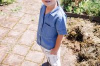 Shirt Ari Leinen clay 7–8 Jahre
