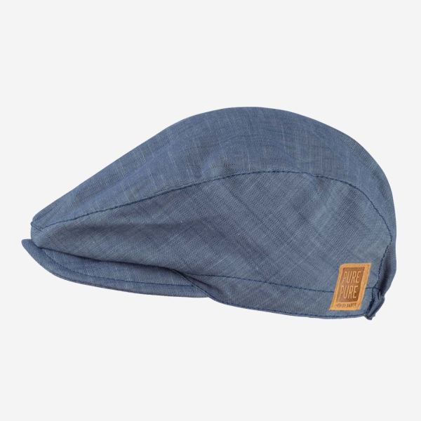 Kinder Schiebermütze von Pure Pure by Bauer aus Bio-Baumwolle in jeans-blau