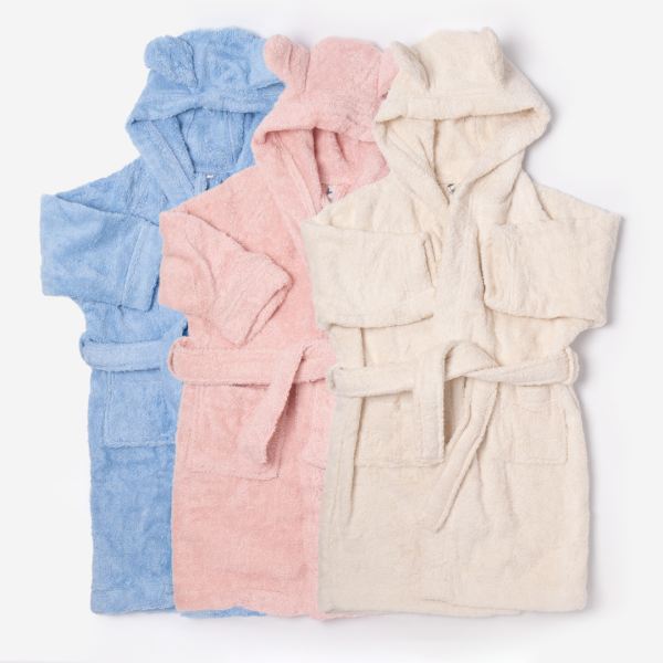 Baby und Kinder Bademantel von Leela Cotton aus Bio-Baumwolle