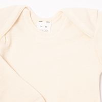 Baby Body langarm von Hocosa aus Wolle in natur weiss 2