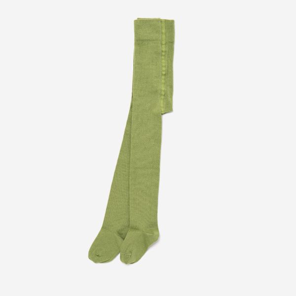 Kinder Strumpfhose von Grödo aus Bio-Baumwolle moos grün