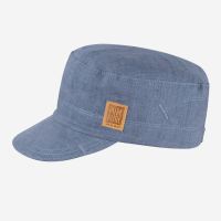 Kinder Schirmcap von Pure Pure by Bauer aus Leinen in blue