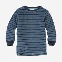 Kinder Schlafanzug von People Wear Organic aus Bio-Baumwoll-Frottee in blau 2