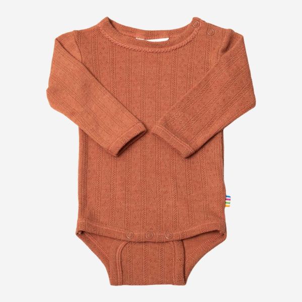 Baby Body von Joha aus Wolle/Seide in orange