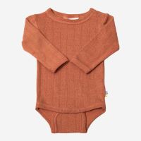 Baby Body von Joha aus Wolle/Seide in orange