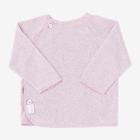 Baby Schlüttli mit Mäusezähnchen von Selana aus Seide fein dusty pink 1