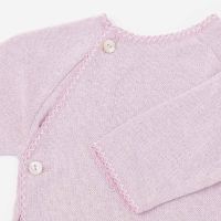 Baby Schlüttli mit Mäusezähnchen von Selana aus Seide fein dusty pink 3