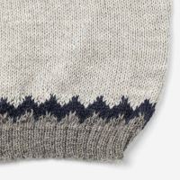 Pullover Islandia von My Alpaca aus Alpakawolle in grau-blau 4