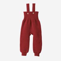 Baby Strick Trägerhose von Disana aus Wolle in bordeaux