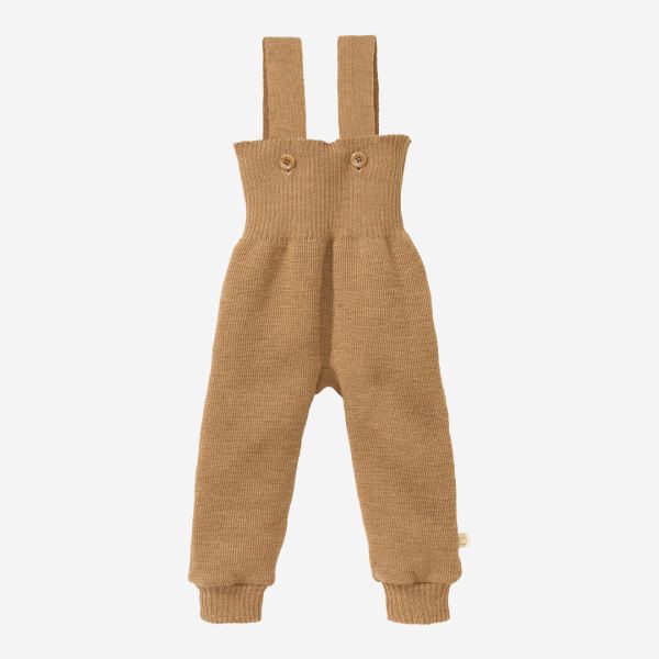 Baby Strick Trägerhose von Disana aus Wolle in karamel