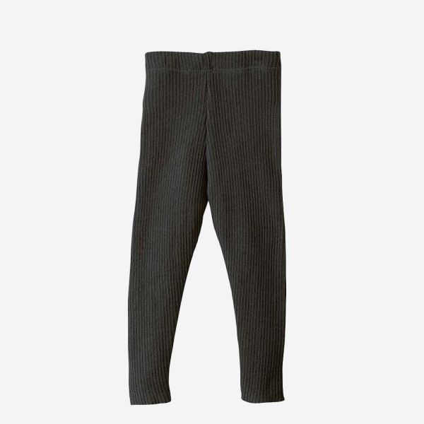 Strick Leggings von Disana aus Wolle in anthrazit