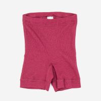 Kinder Bermuda von Hocosa aus Wolle/Seide rubino-rot