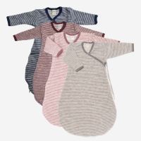 Wickelschlafsack Ringel Wollfrottee-Plüsch
