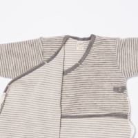 Baby Wickelsack von Lilano aus Wollfrottee in hellgrau