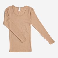 Damen Unterhemd langarm von Hocosa aus Wolle/Seide in...