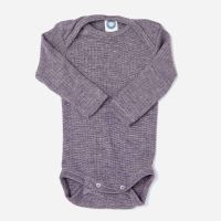 Baby Body von Cosilana aus Baumwolle/Wolle/Seide lila 2
