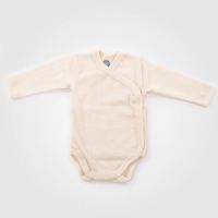 Baby Wickelbody Wolle/Seide natur von Cosilana