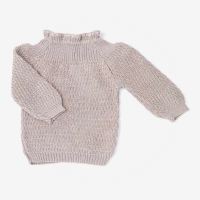 Baby Pullischlüttli von Selana aus Merinowolle in beige 3