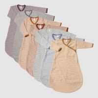 Wickelschlafsack Wolle/Seide Ringel