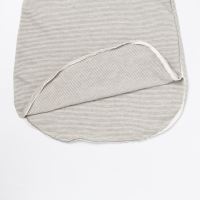 Wickelschlafsack von Lilano aus Wolle/Seide in Ringel grau