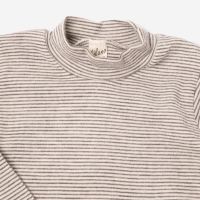 Shirt Stehkragen Wolle/Seide Ringel