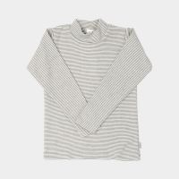 Shirt Stehkragen Wolle/Seide Ringel