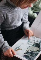 Shirt Stehkragen Wolle/Seide Ringel