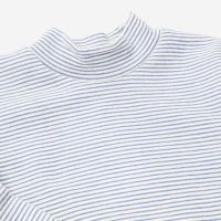 Shirt Stehkragen Wolle/Seide Ringel