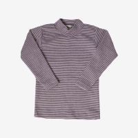 Shirt Stehkragen Wolle/Seide Ringel