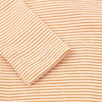 Shirt Stehkragen Wolle/Seide Ringel curry 4
