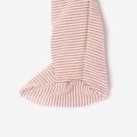 Baby Strampler mit Fuß von Lilano aus Wolle/Seide in mauve 3