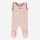 Baby Strampler mit Fuß von Lilano aus Wolle/Seide in mauve