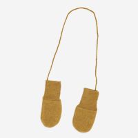 Baby Handschuhe Wollfleece safran