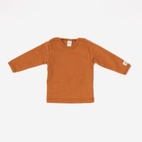Baby Shirt aus Wolle/Seide von Lilano in curry 3