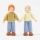 Blumenkinder Puppenstuben Junge blondes Haar, gelb/hellblau 3