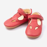 Babysandale Prewalker von Froddo aus Leder in rot