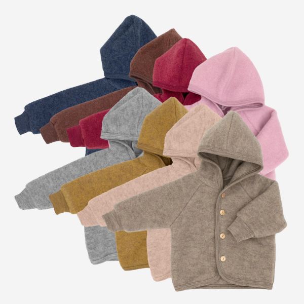 Wollfleece Kapuzenjacke