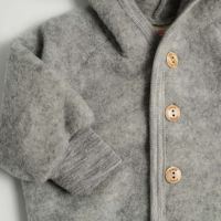 Wollfleece Kapuzenjacke