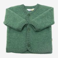 Kinder Cardigan von Joha aus Merinowolle in grün