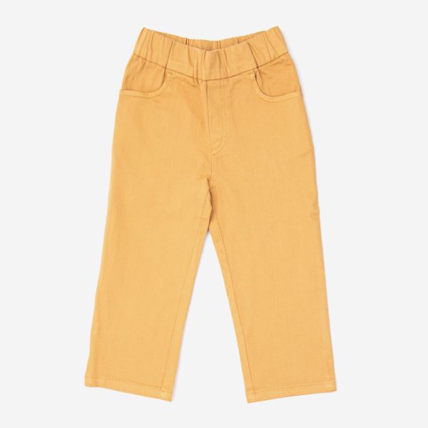 Kinder Hose aus Bio-Baumwolle in senfgelb