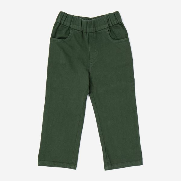 Kinderhose Bio-Baumwolle waldgrün 98/104