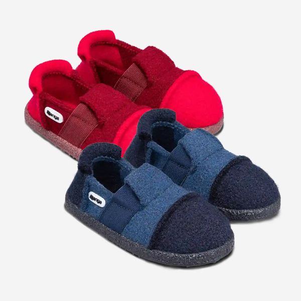 Hausschuhe Mountain von Nanga aus Wolle in dunkelblau