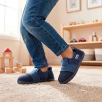 Hausschuhe Mountain von Nanga aus Wolle in dunkelblau