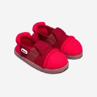 Hausschuh Mountain Wolle rot 3