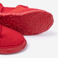 Hausschuh Mountain Wolle rot 4