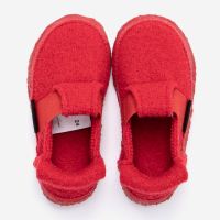 Hausschuh Mountain Wolle rot 5