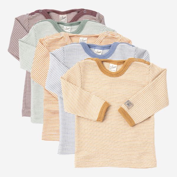 Baby Shirt von Lilano aus Wolle/Seide in hellgrau