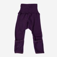 Baby Hose mit Bund von Cosilana aus Wolle/Seide in pflaume
